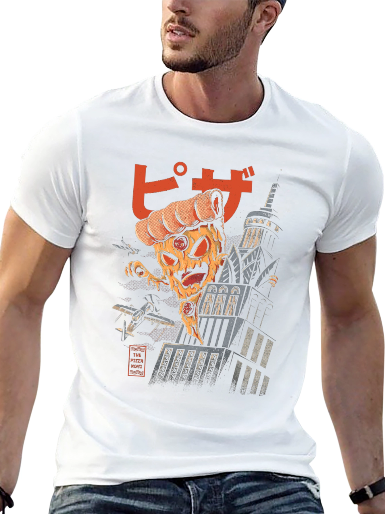 Pizza Monster Graphic T-Shirt