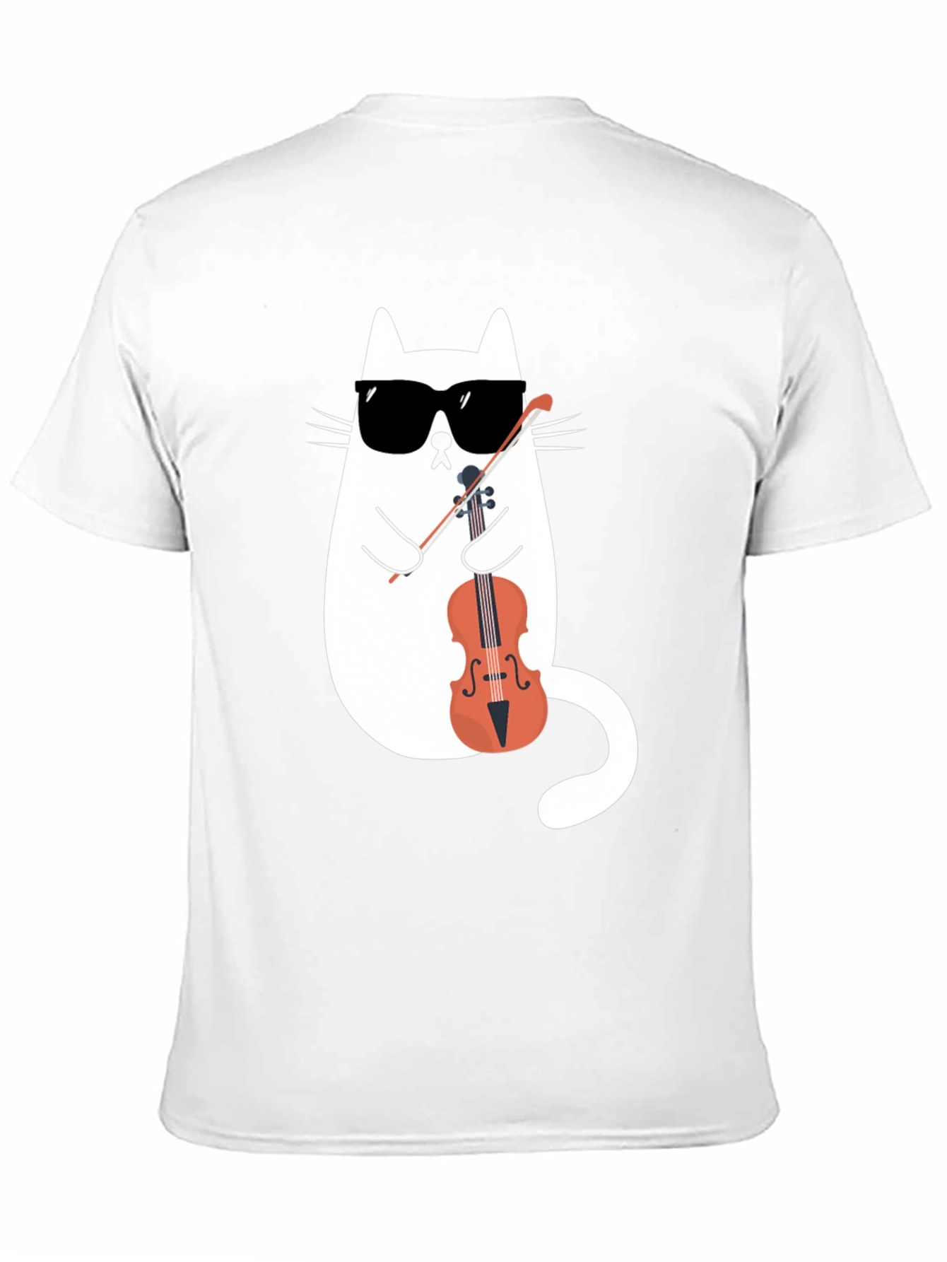 Cool Cat Musician T-Shirt - Novelty Design