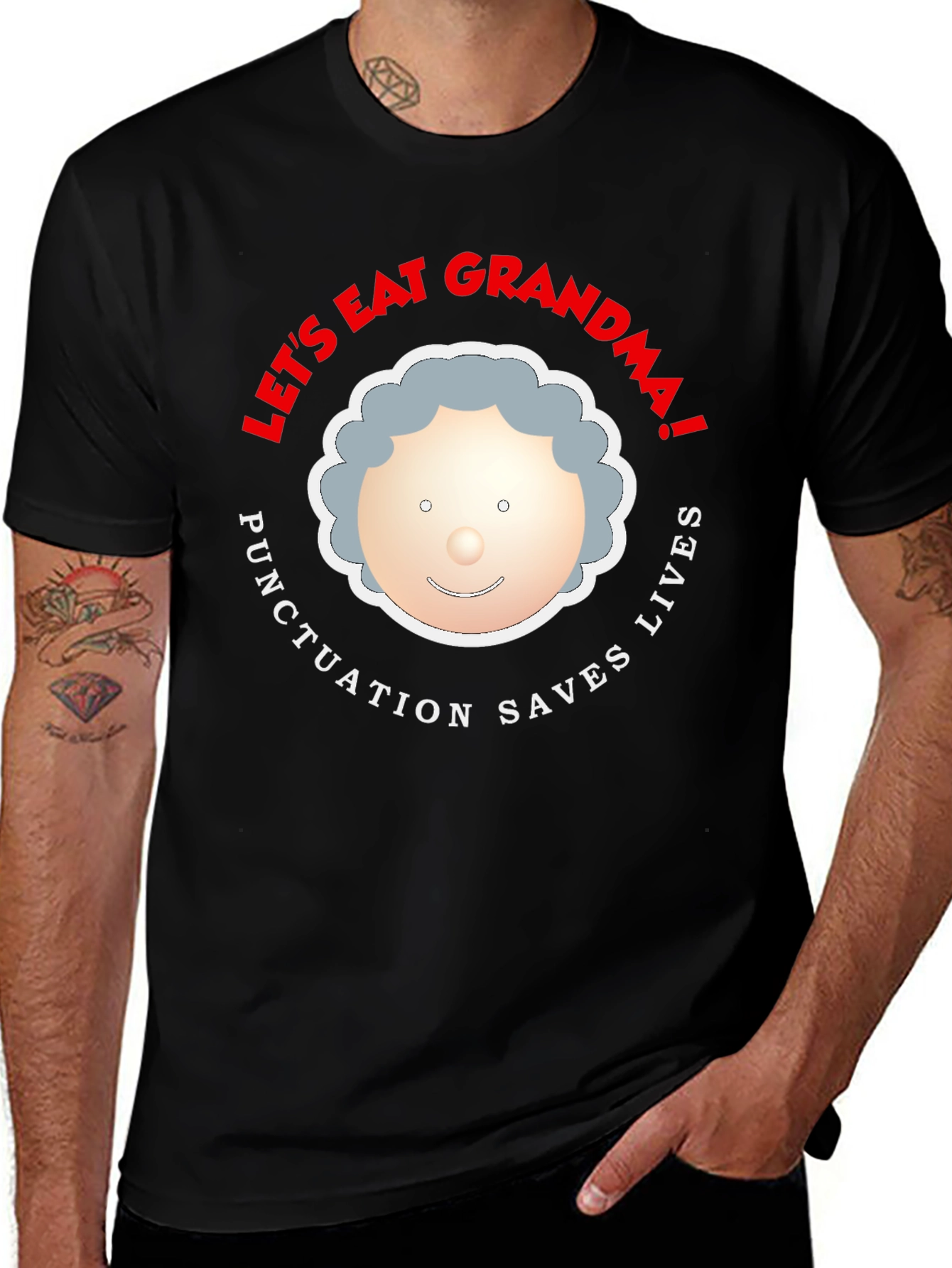 Lets Eat Grandma Funny Punctuation T-Shirt