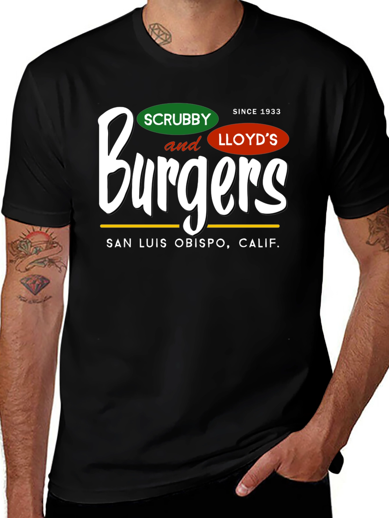 Scrubby and Lloyds Burgers T-Shirt
