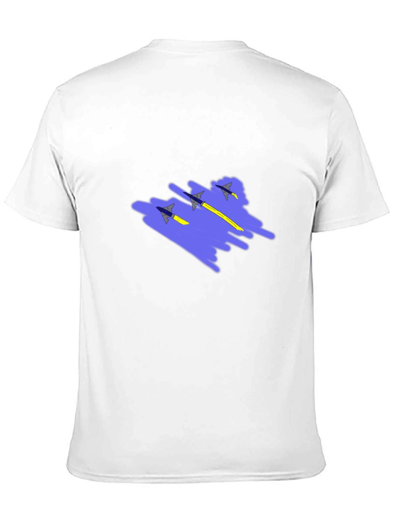 Jet Squadron Graphic Print Black T-Shirt