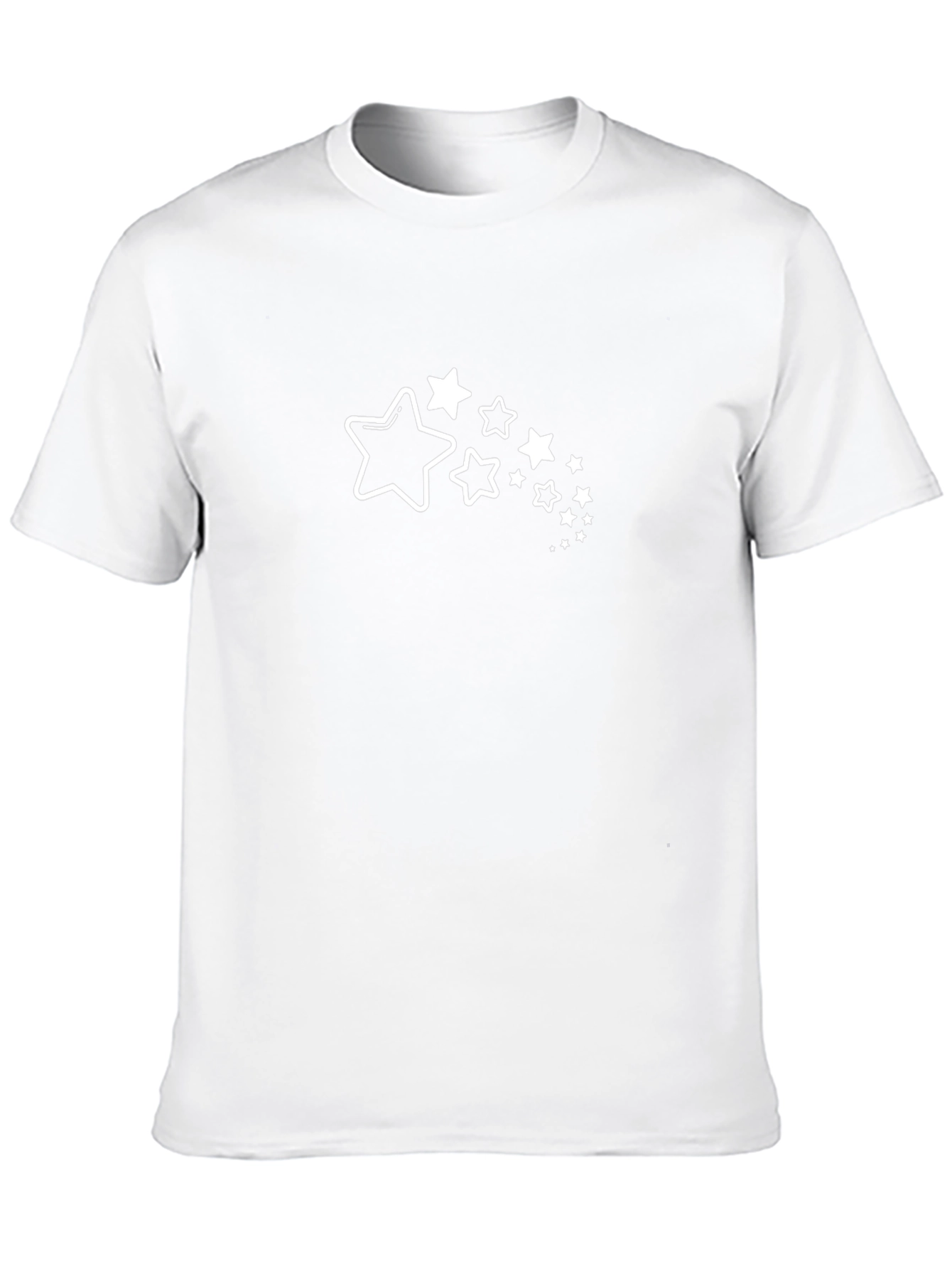 Stylish Black T-Shirt with Star Design