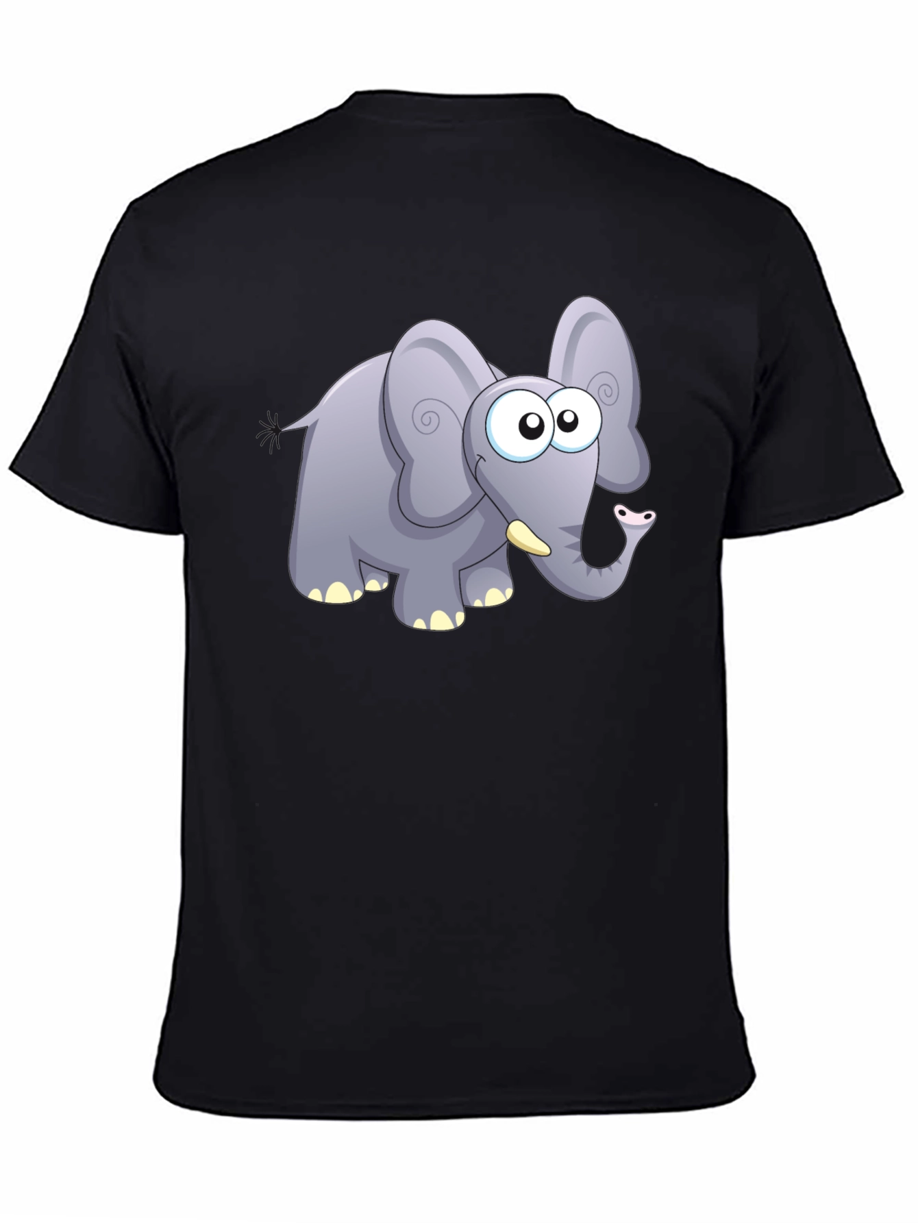 Cartoon Elephant Graphic T-Shirt