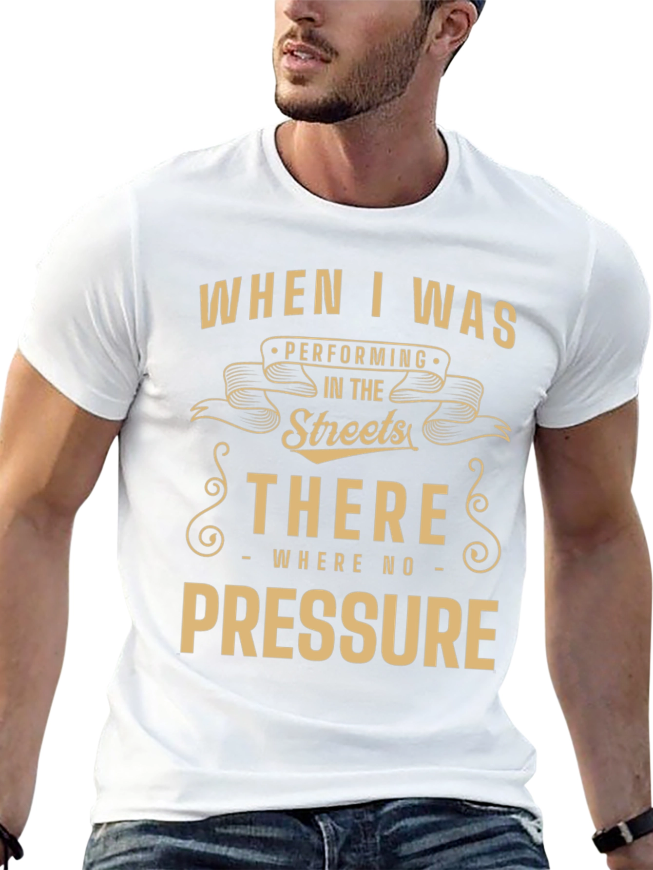 Street Performer Tee - No Pressure Graphic T-Shirt