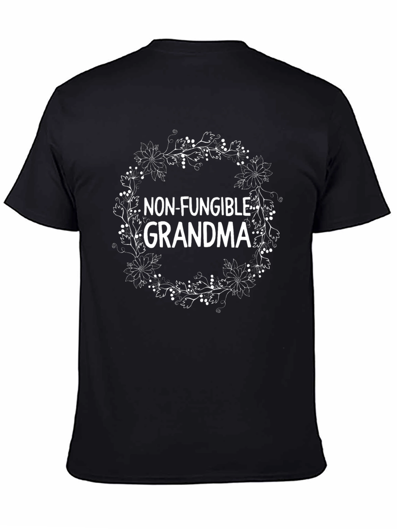 Non-Fungible Grandma Black Crew Neck T-Shirt