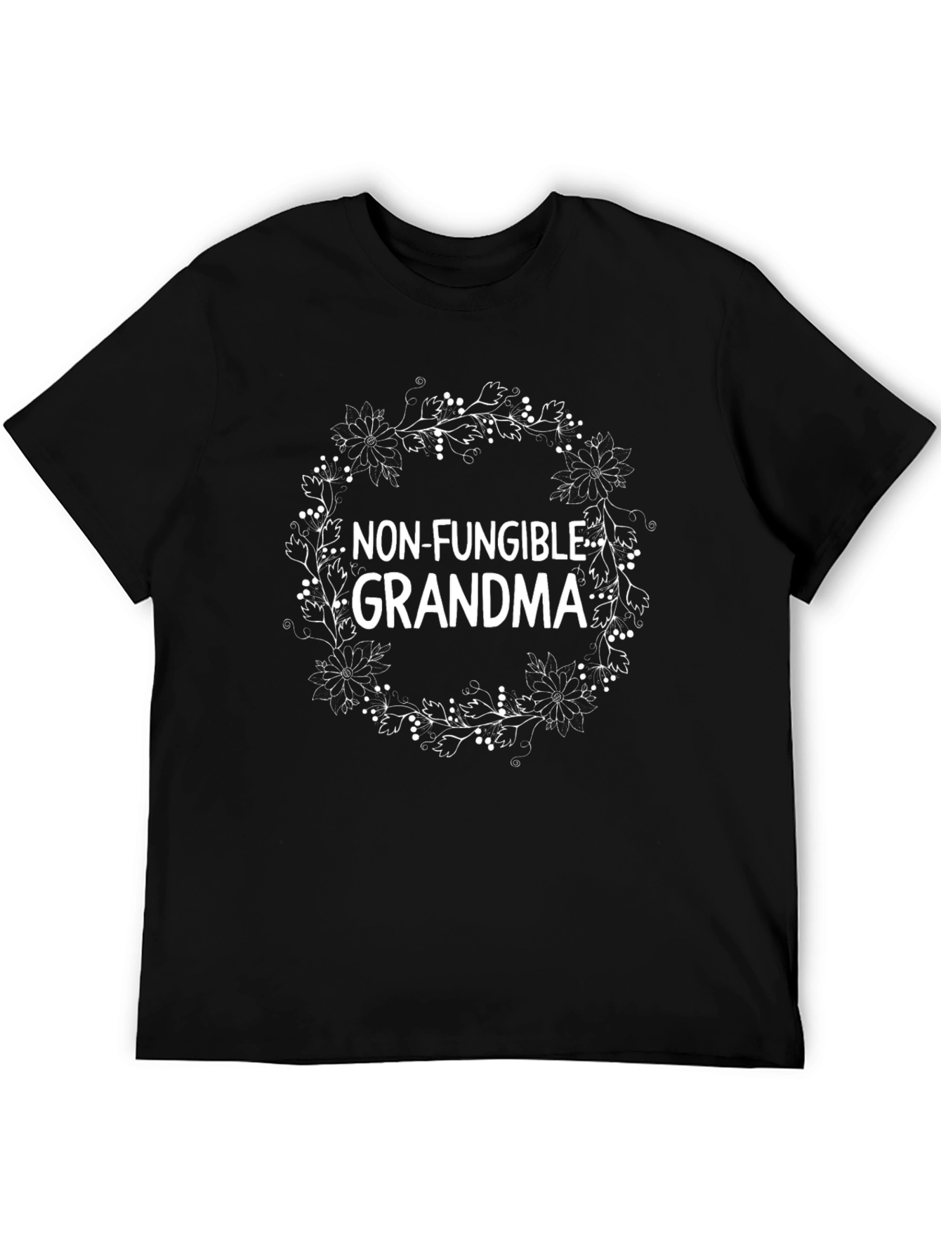Non-Fungible Grandma Black Crew Neck T-Shirt