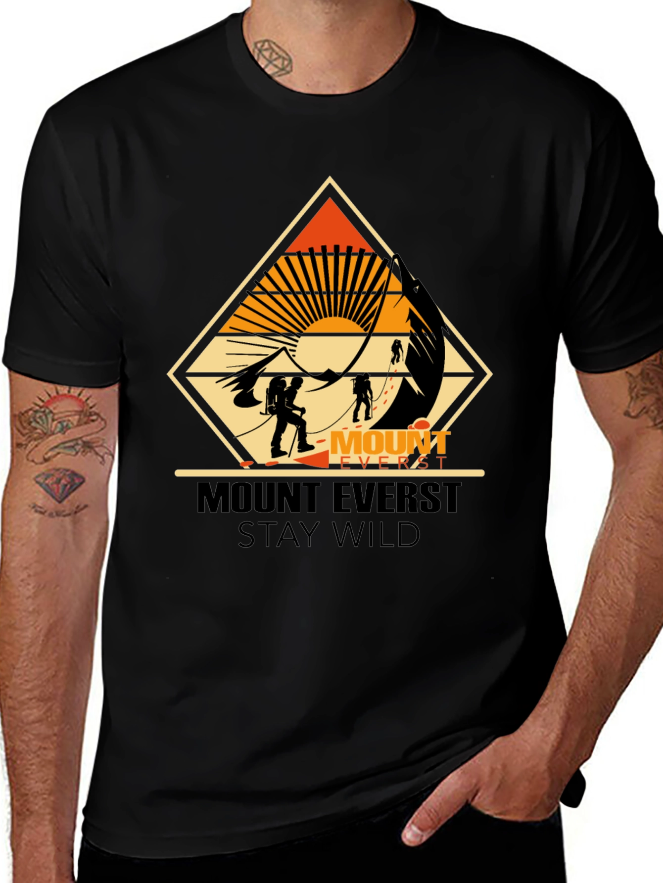 Mount Everest Stay Wild Graphic Tee