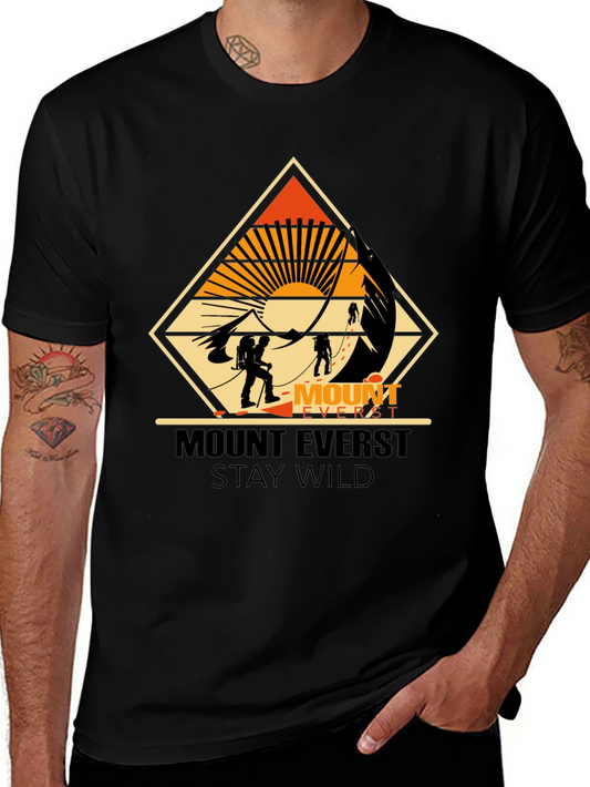 Mount Everest Stay Wild Graphic Tee