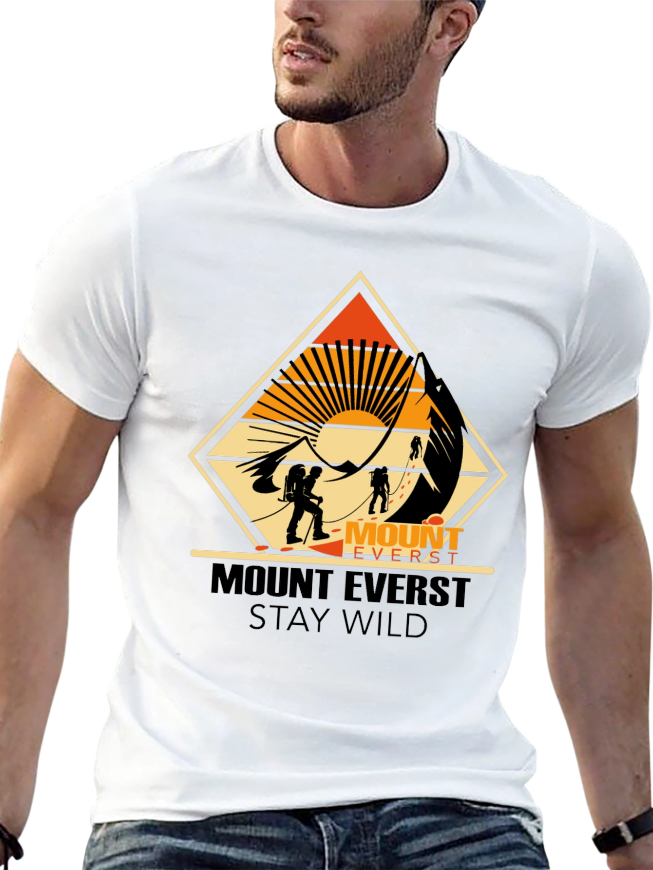 Mount Everest Stay Wild Graphic Tee