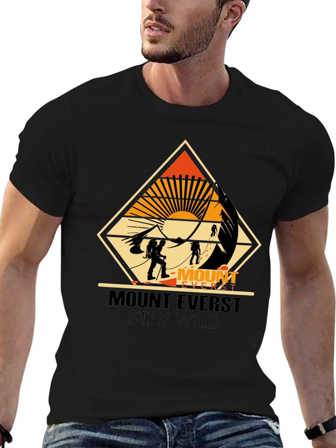 Mount Everest Stay Wild Graphic Tee