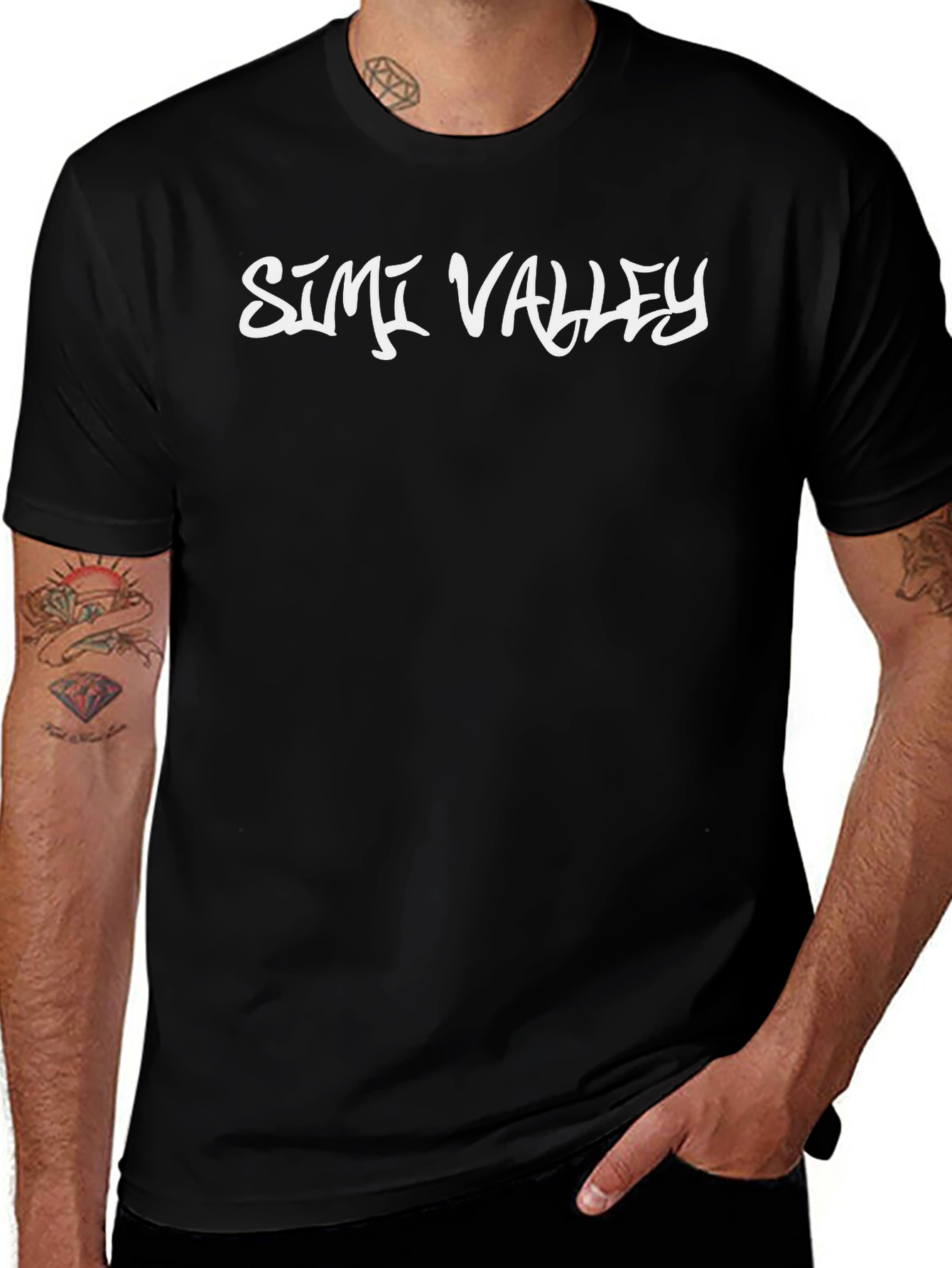 Simi Valley Black Graphic T-Shirt