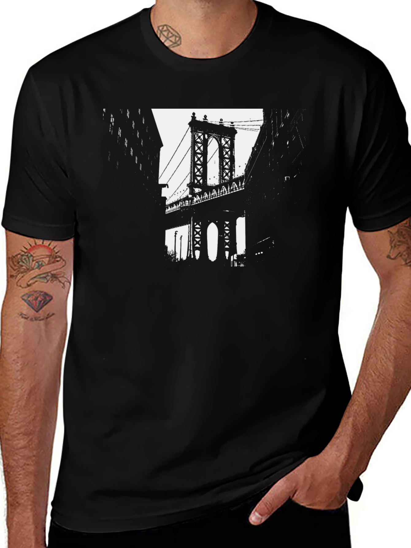 Brooklyn Bridge Graphic T-Shirt - Urban Style