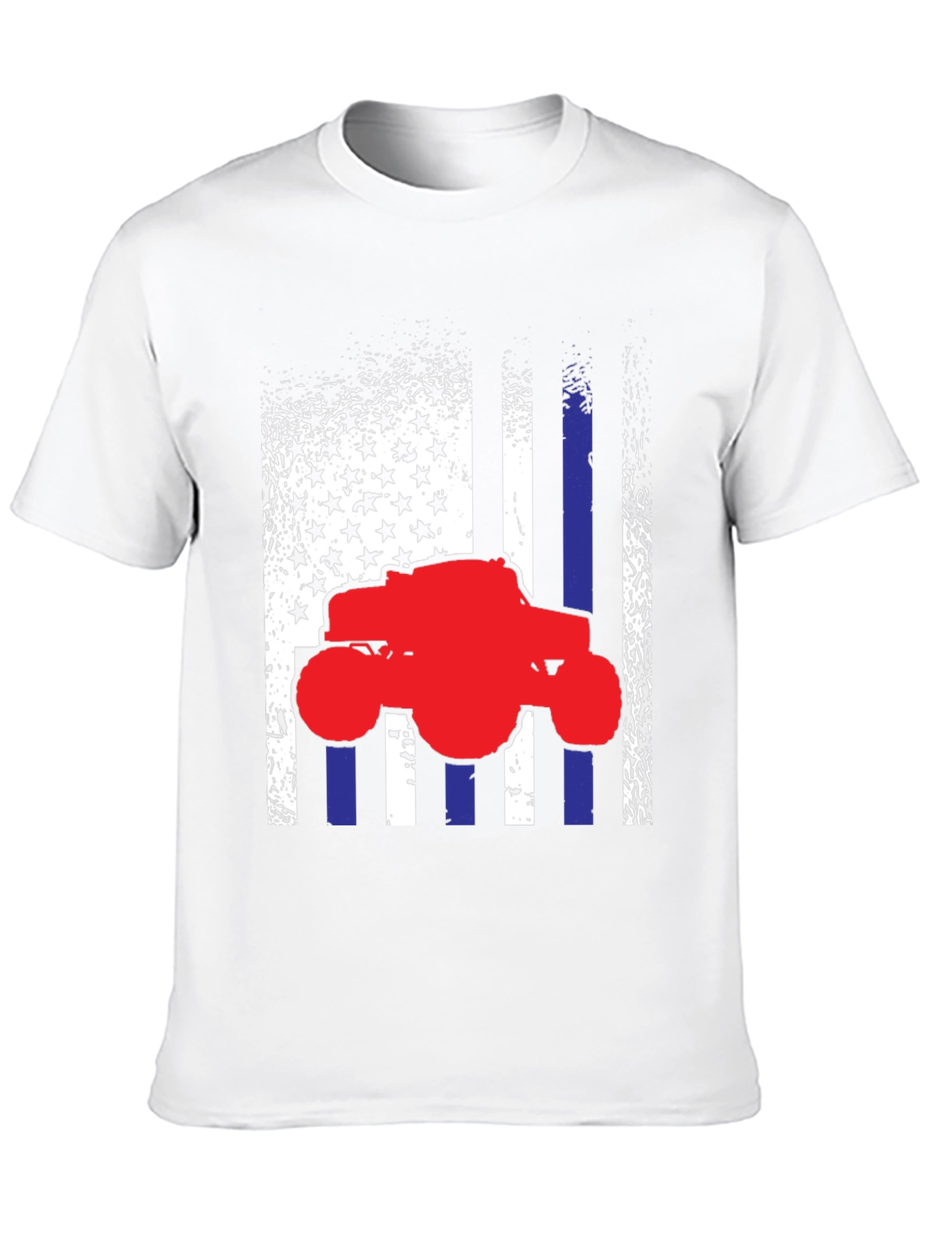 Monster Truck American Flag Graphic Tee
