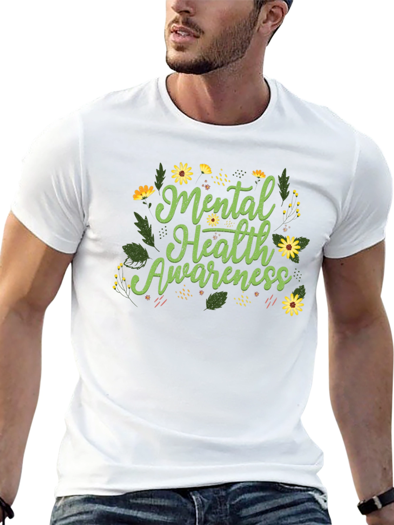 Mental Health Awareness Floral Tee