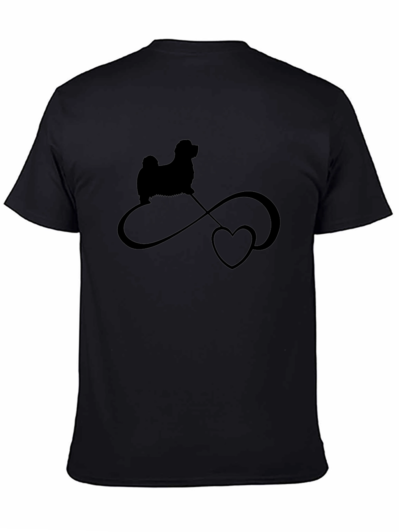 Dog Lover T-Shirt: Infinity Heart Design