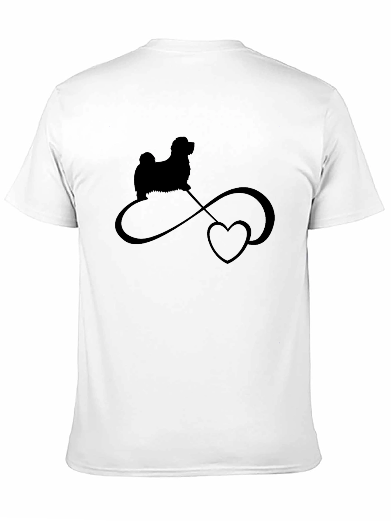Dog Lover T-Shirt: Infinity Heart Design