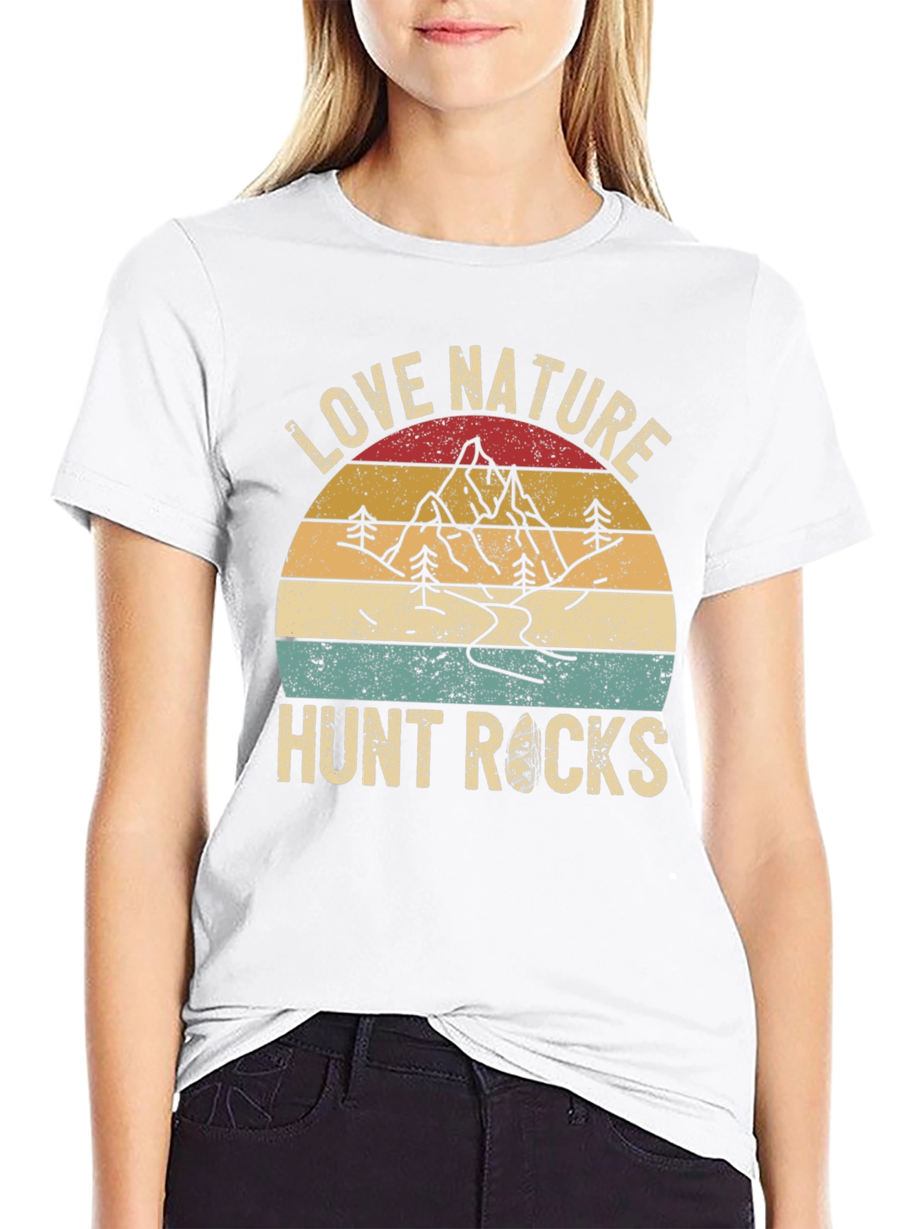 Love Nature Hunt Rocks Graphic Tee