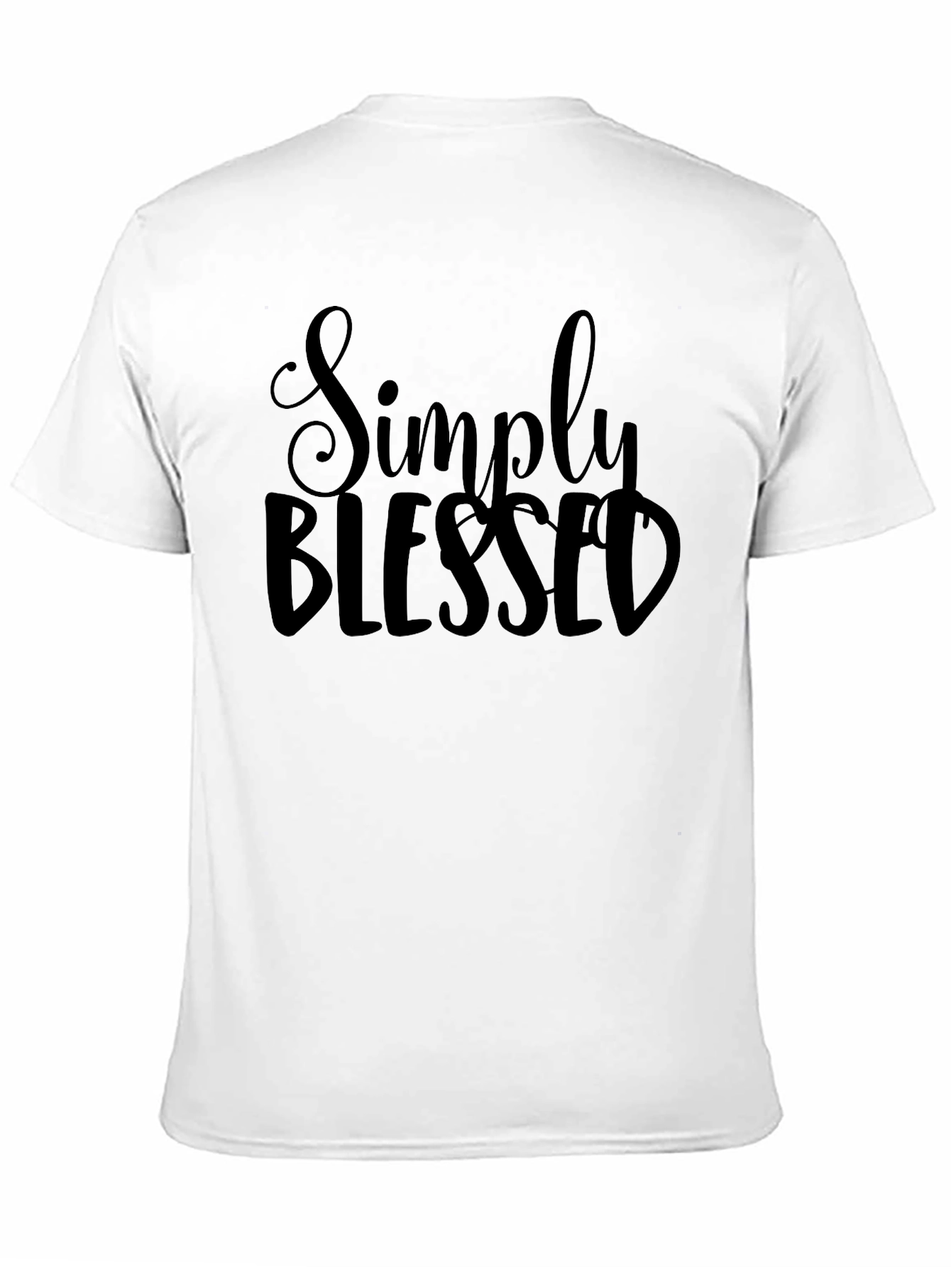 Simply Blessed Black Graphic T-Shirt