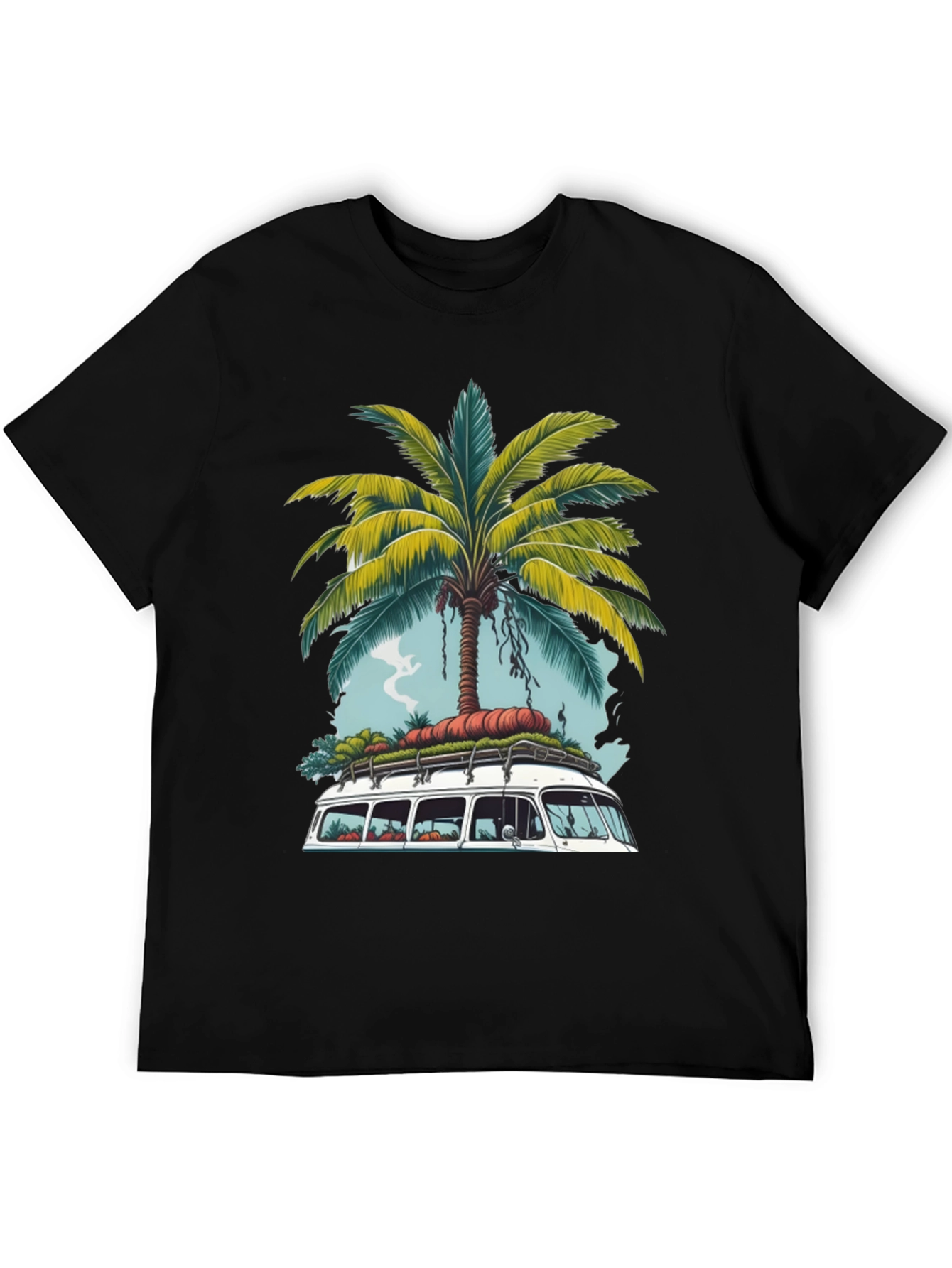 Tropical Van Life T-Shirt - Palm Tree Road Trip