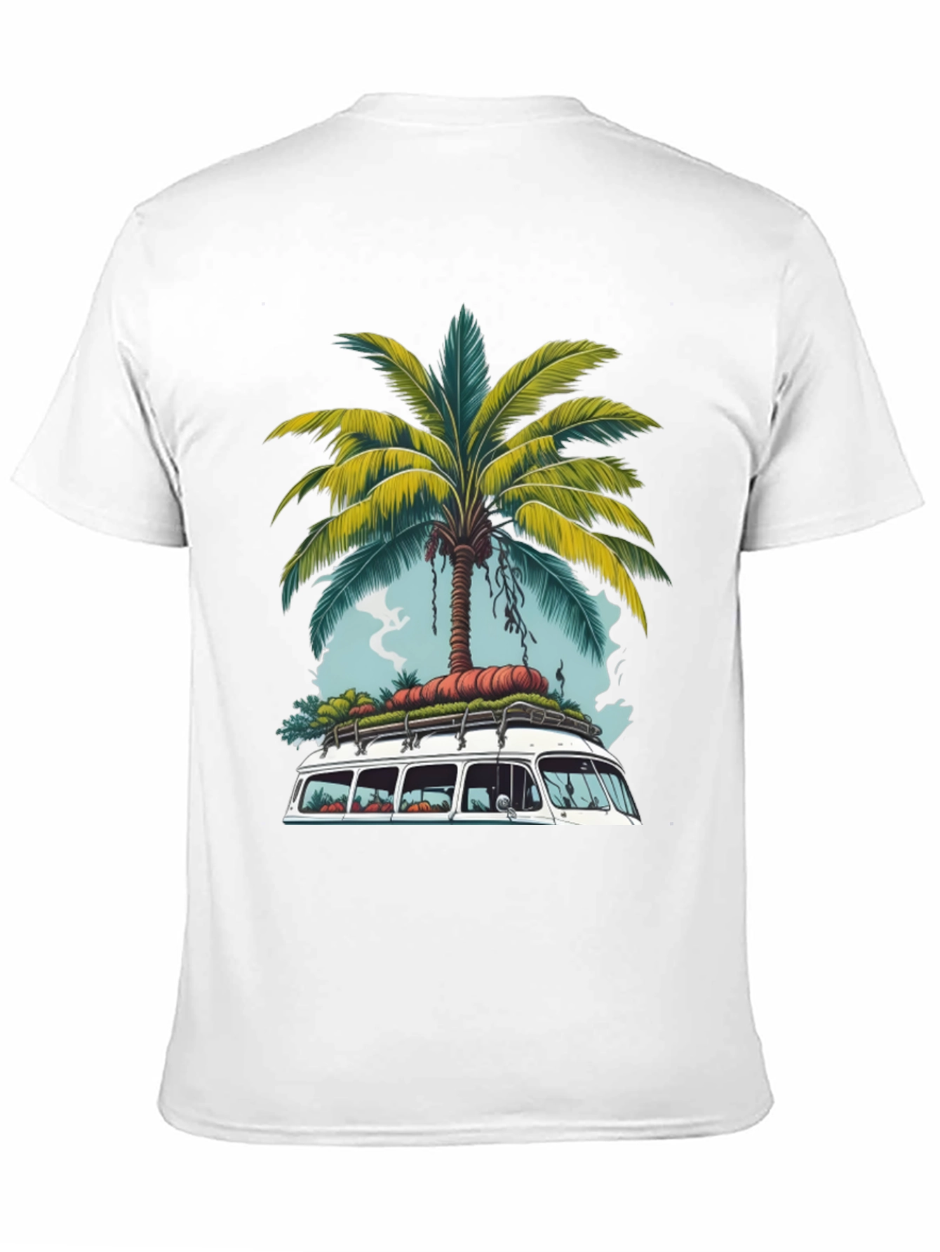 Tropical Van Life T-Shirt - Palm Tree Road Trip