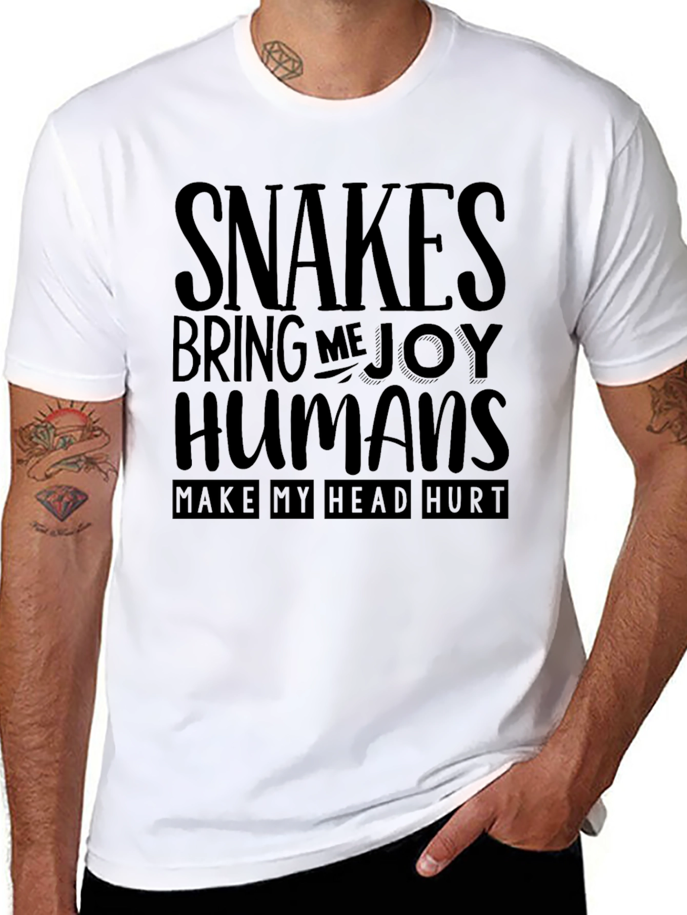 Snakes Bring Me Joy T-Shirt Novelty Tee