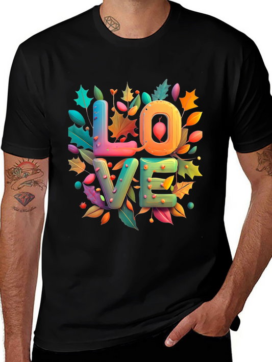 Love Autumn T-Shirt - Colorful Seasonal Design