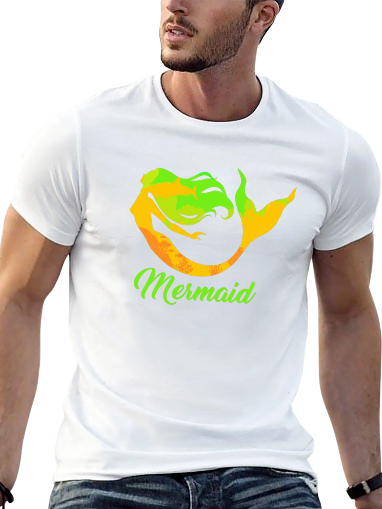 Mermaid Graphic Tee - Unique Design Soft Cotton