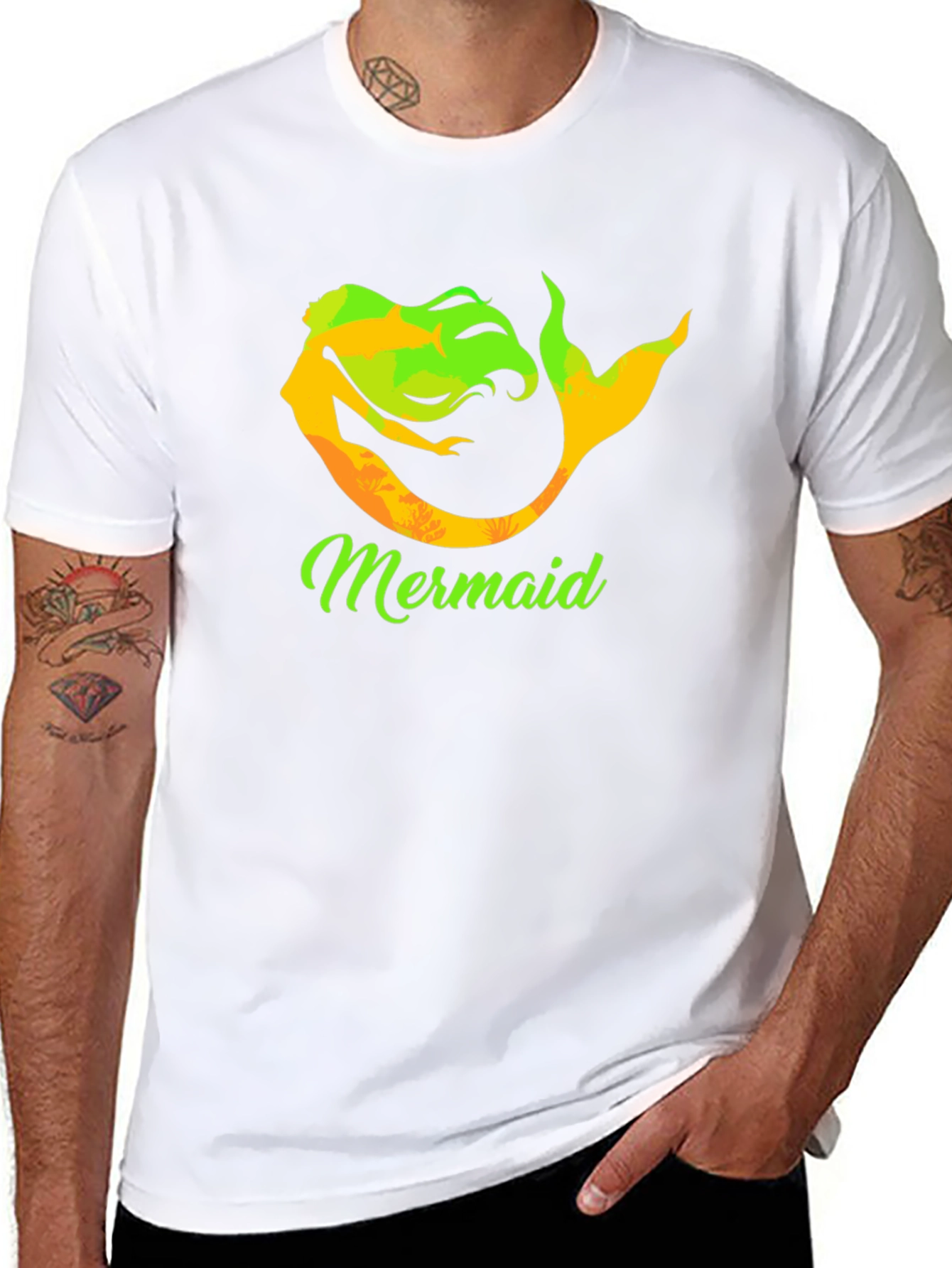 Mermaid Graphic Tee - Unique Design Soft Cotton