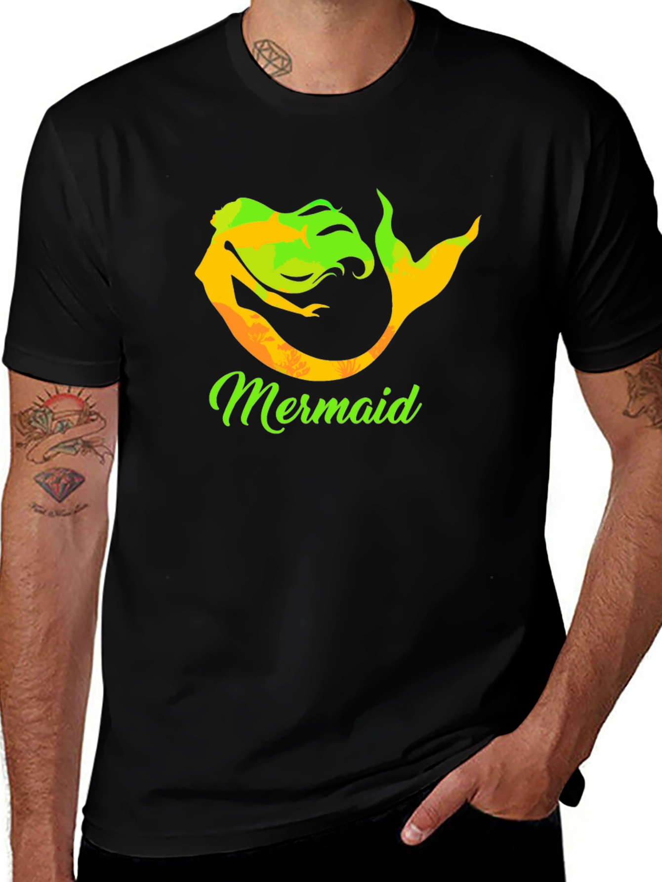 Mermaid Graphic Tee - Unique Design Soft Cotton