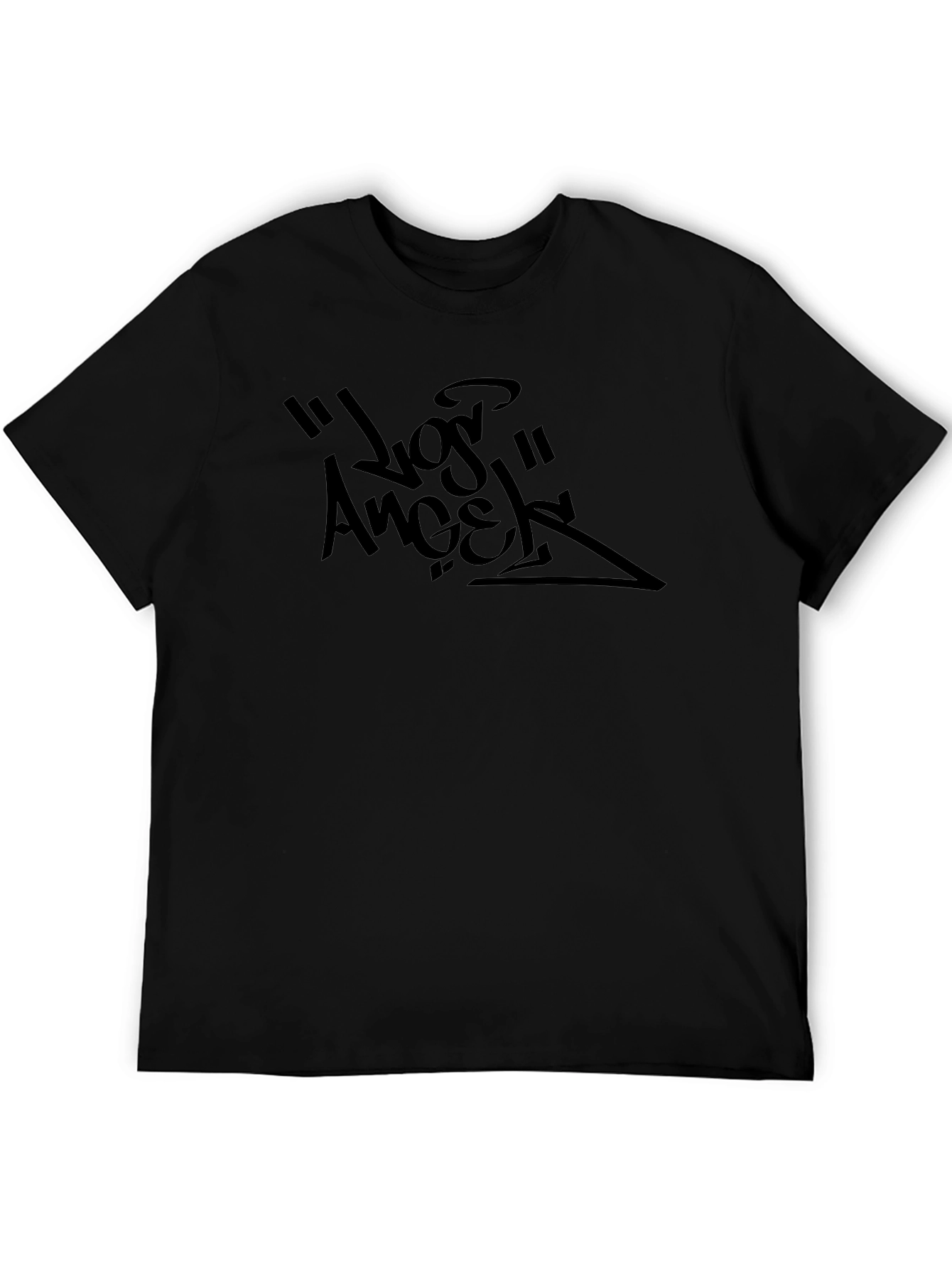 Los Angeles Graphic Print Black T-Shirt