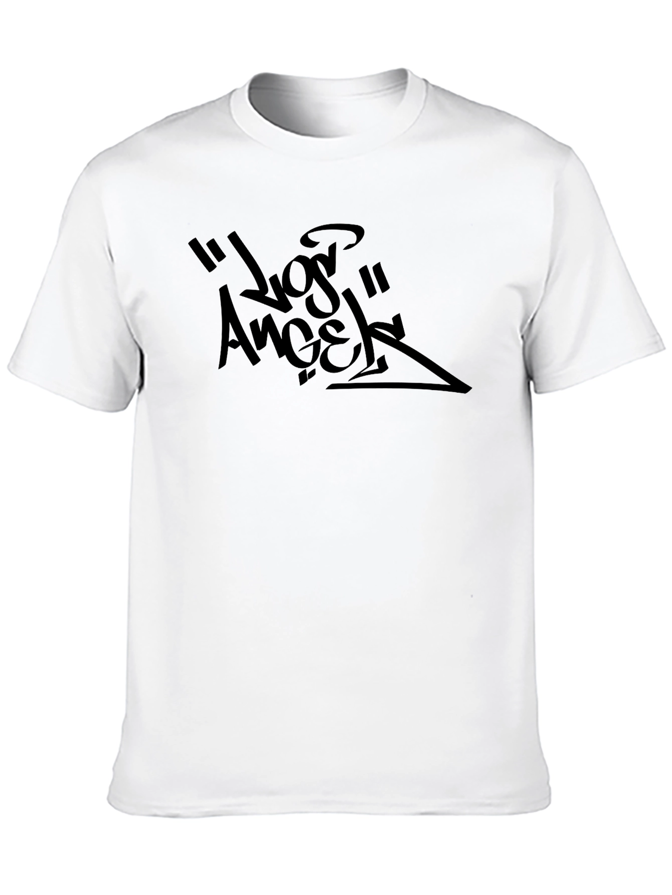 Los Angeles Graphic Print Black T-Shirt