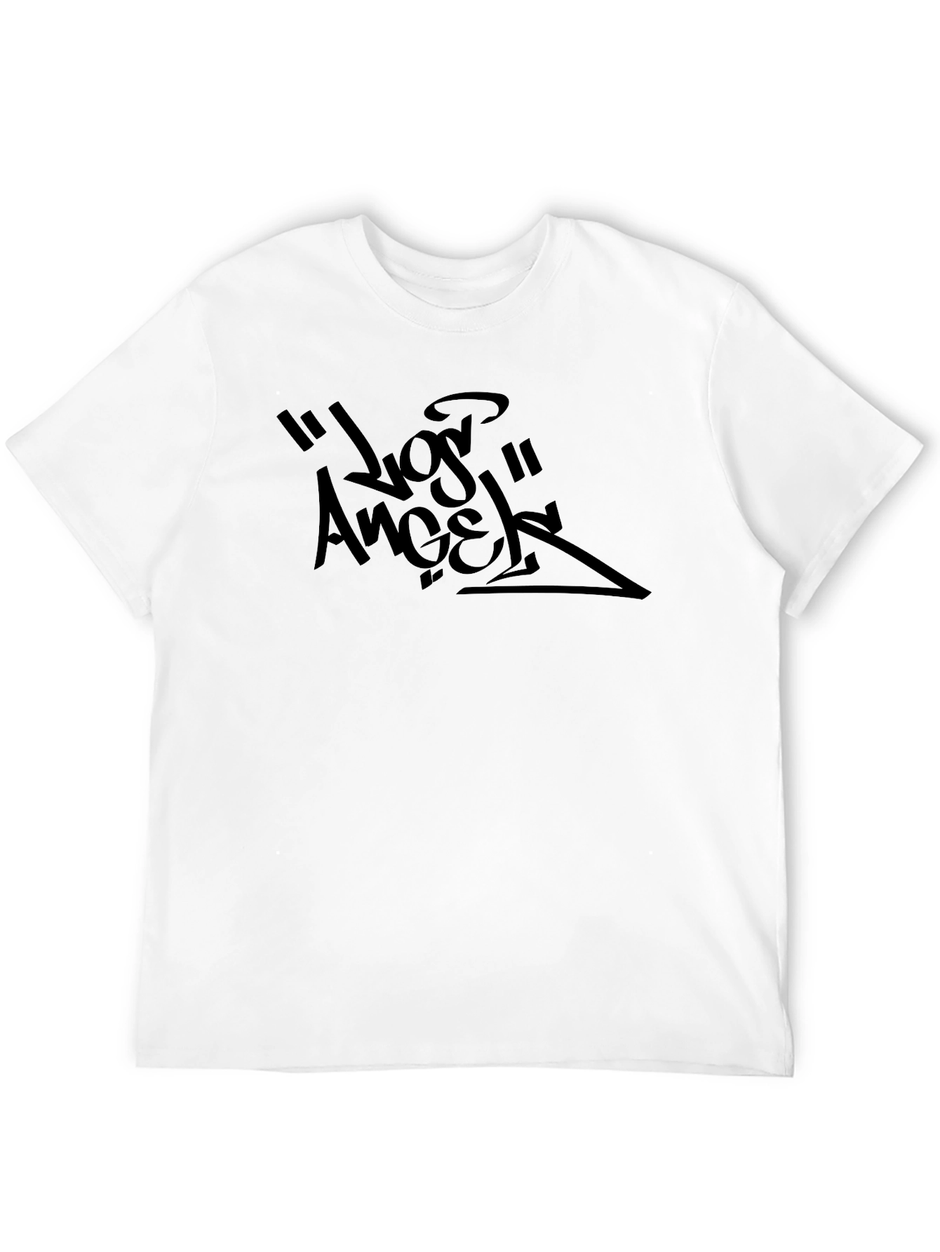 Los Angeles Graphic Print Black T-Shirt