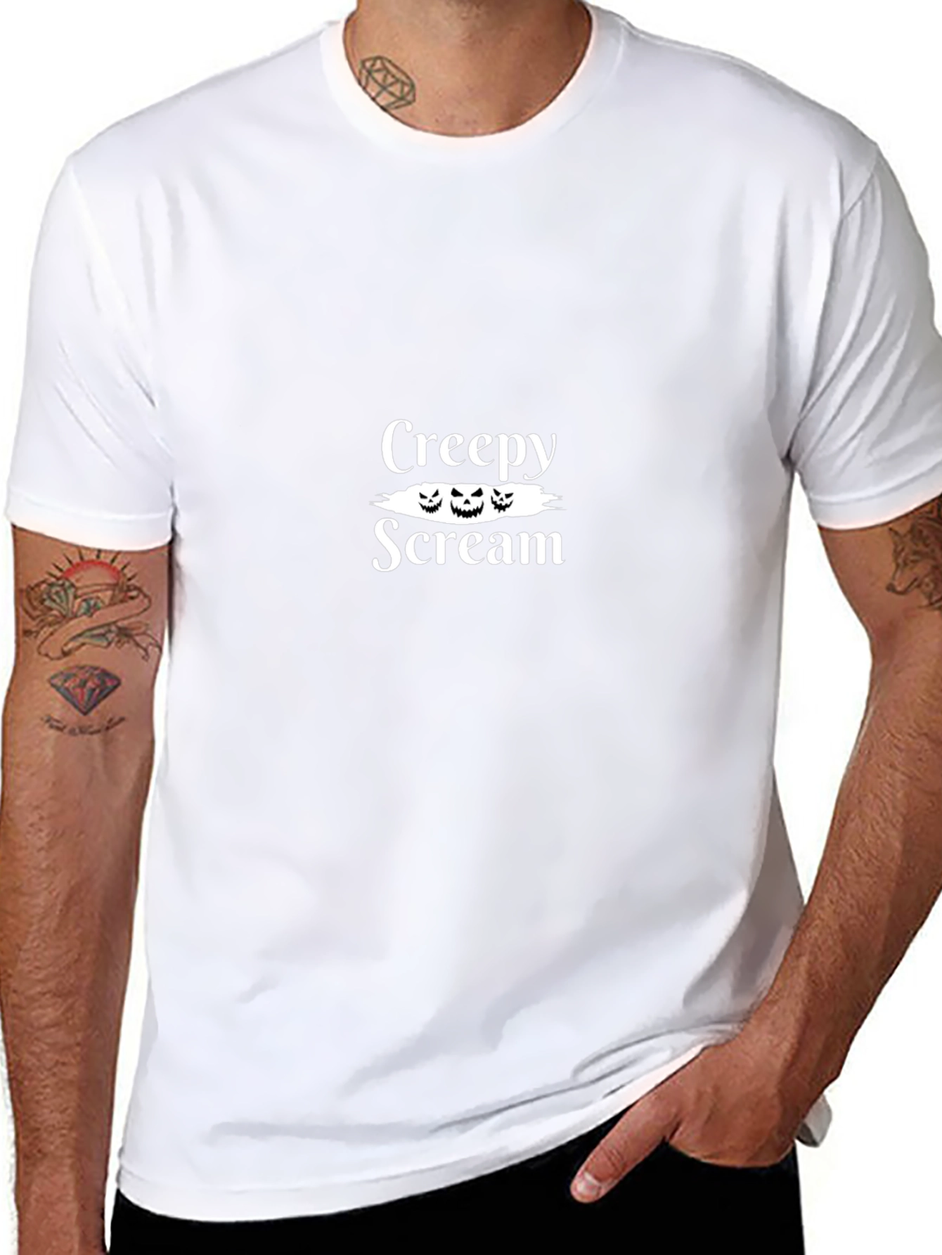Creepy Scream Halloween T-Shirt