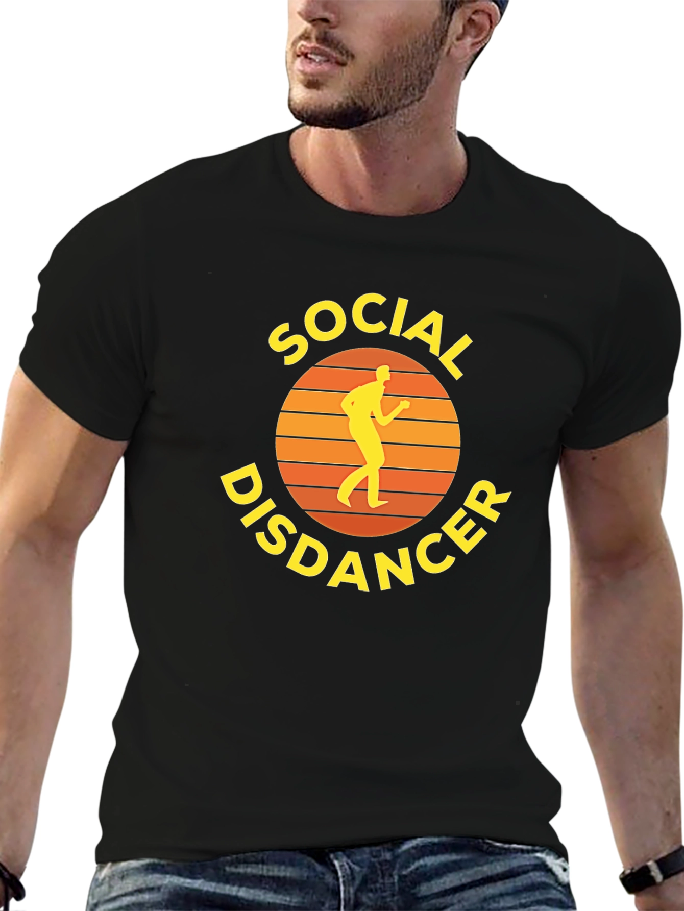 Social Disdancer Graphic Tee - Black Unisex T-Shirt