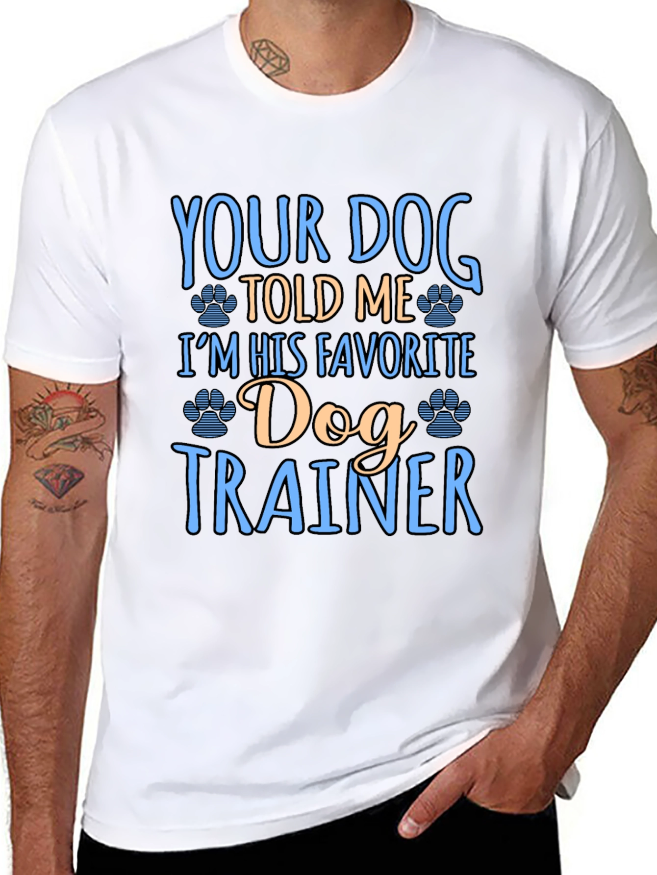 Funny Dog Trainer Graphic T-Shirt