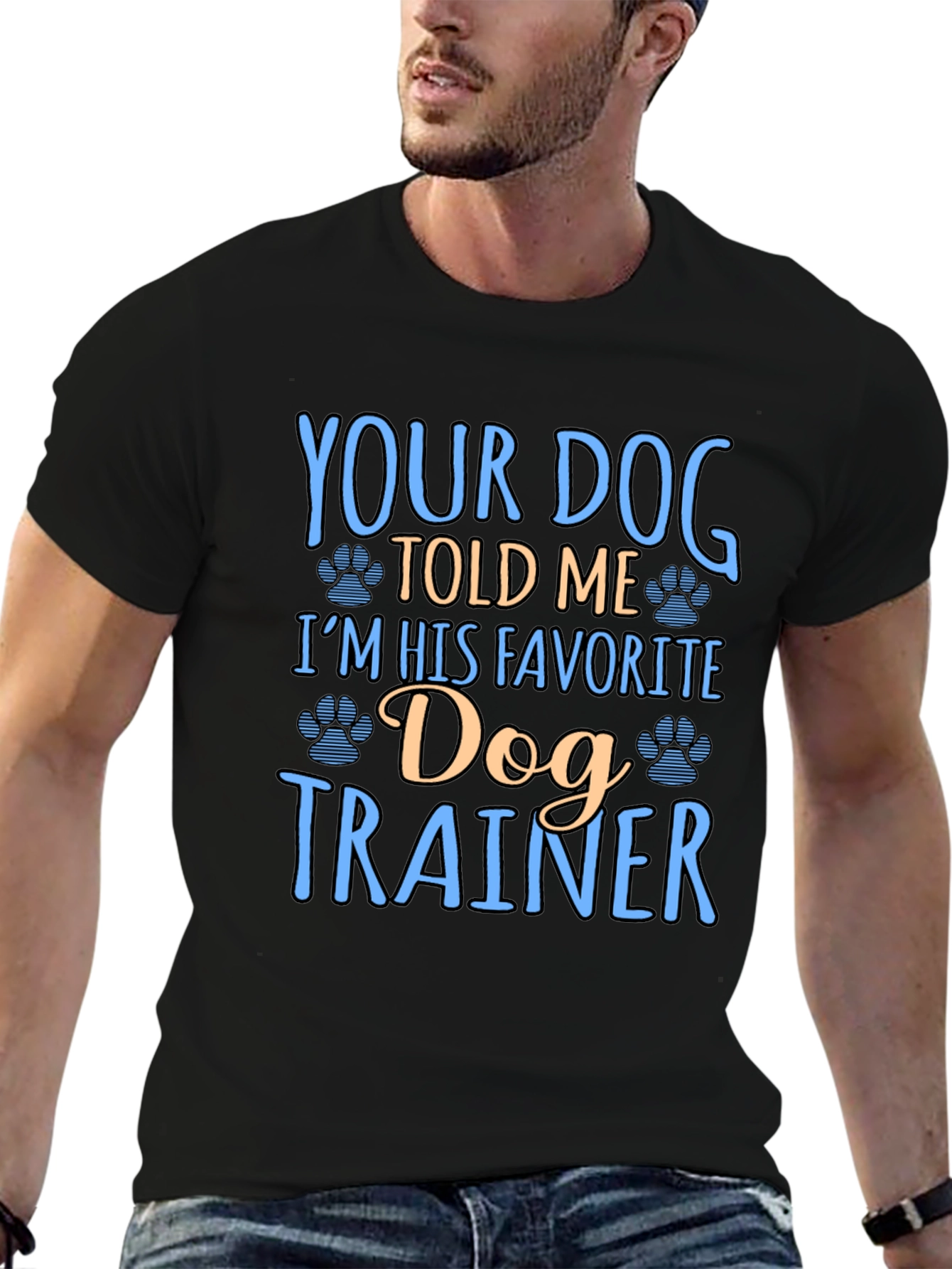 Funny Dog Trainer Graphic T-Shirt