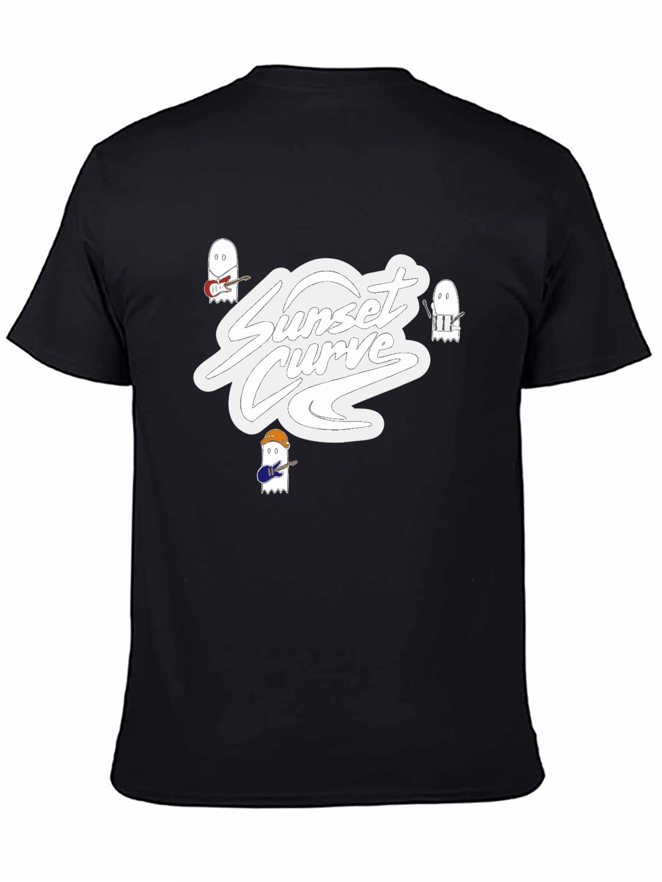 Sunset Curve Band T-Shirt - Ghostly Musical Style
