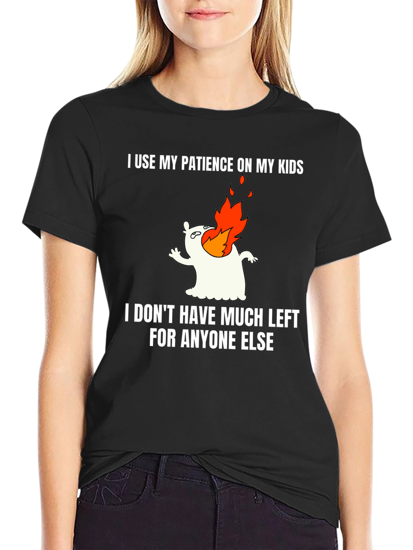 Funny Mom/Dad T-Shirt - My Patience on My Kids