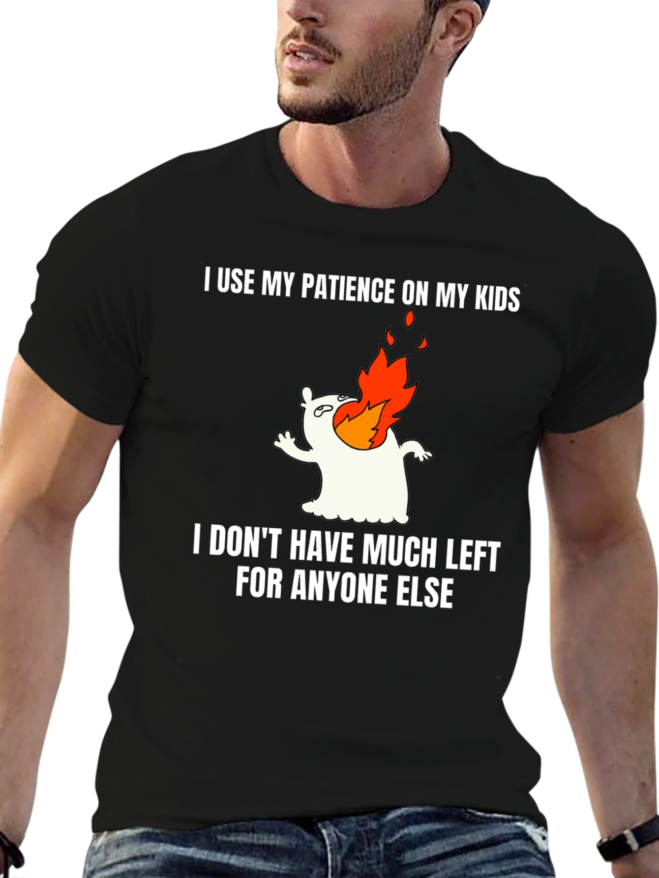 Funny Mom/Dad T-Shirt - My Patience on My Kids