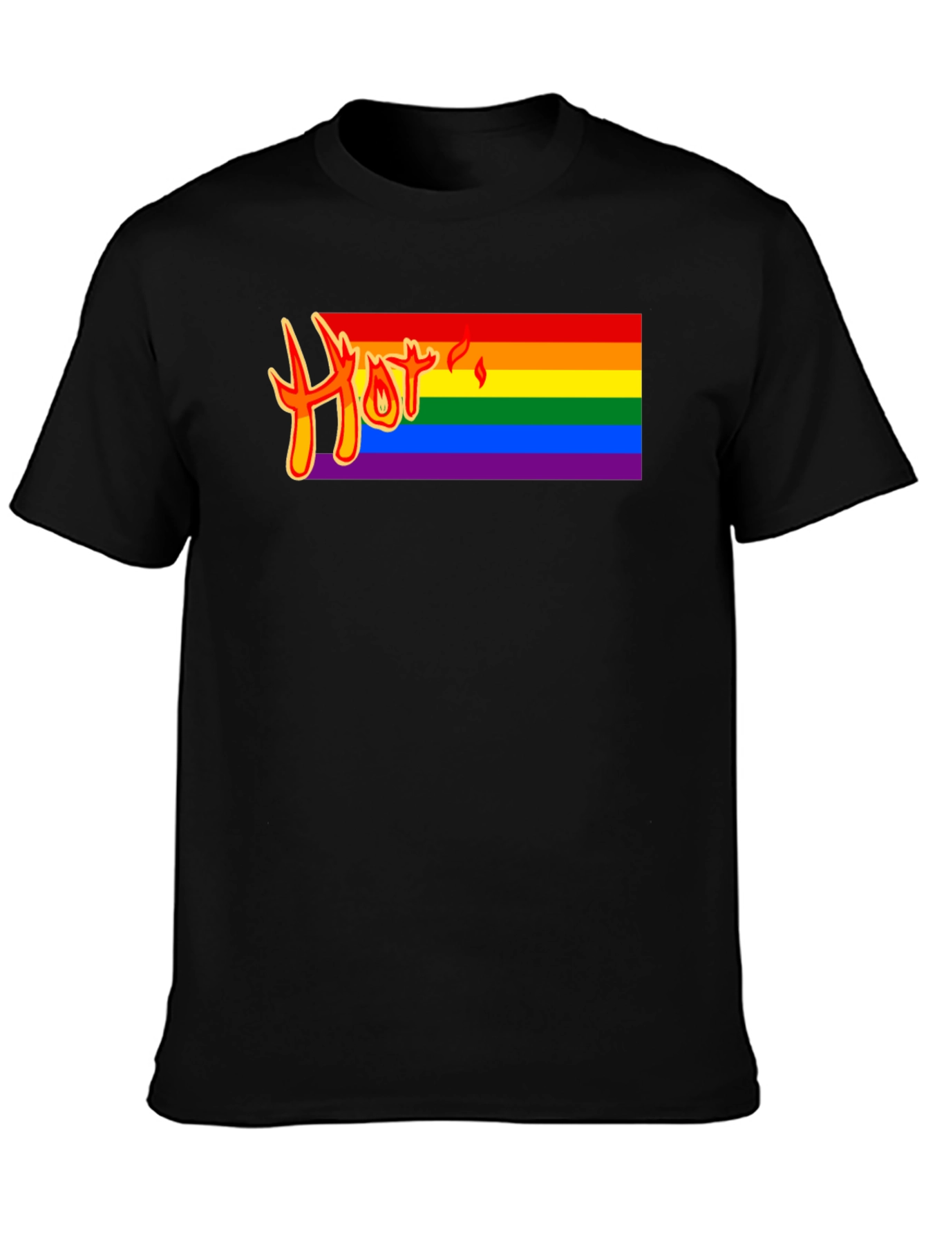 Hot Pride Rainbow Graphic Tee