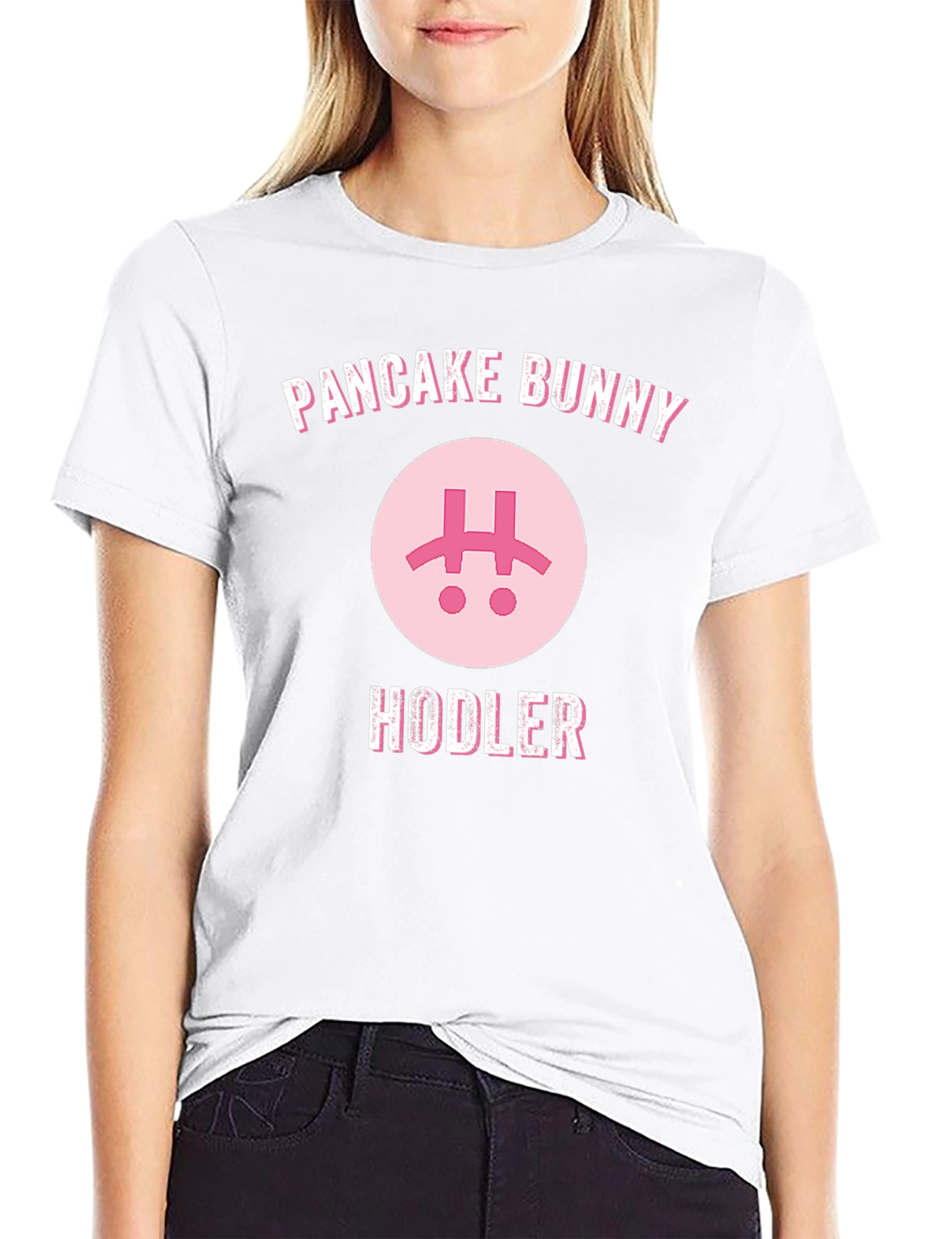 Pancake Bunny HODLER Black T-Shirt