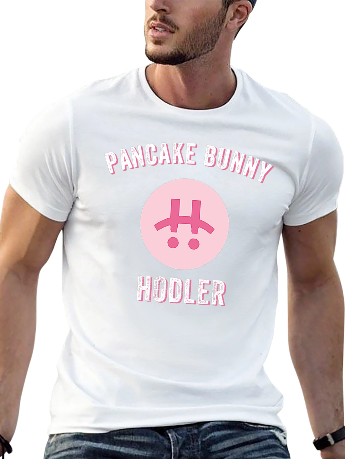 Pancake Bunny HODLER Black T-Shirt