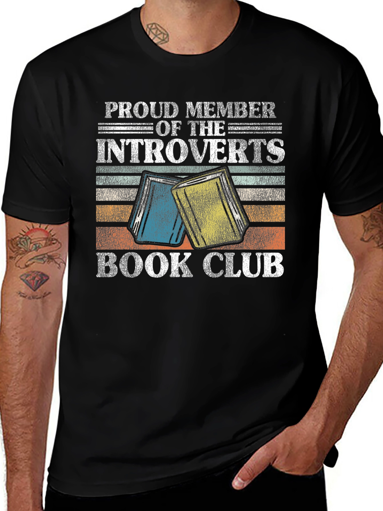 Introverts Book Club Graphic Tee