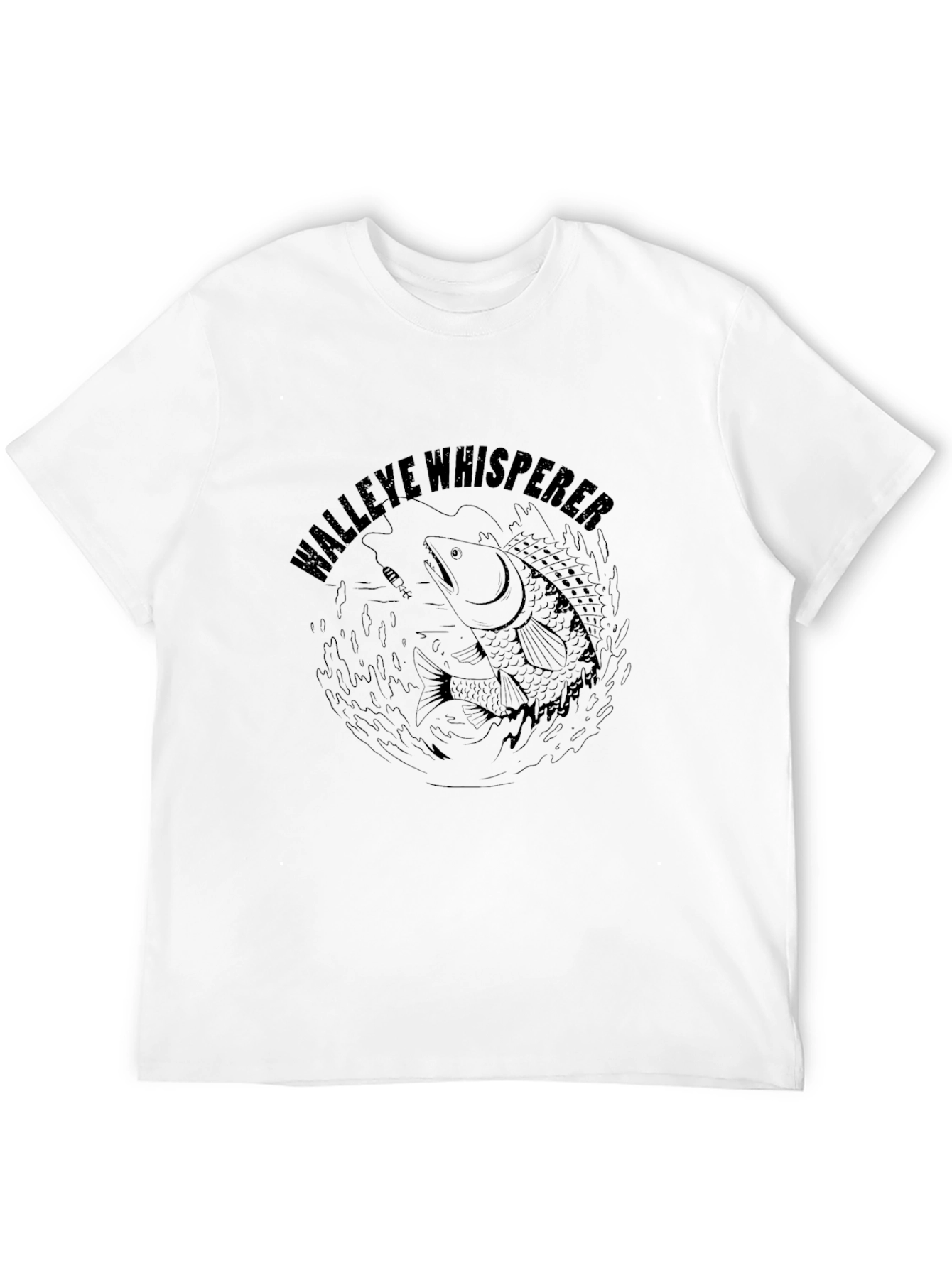 Walleye Whisperer Black T-Shirt