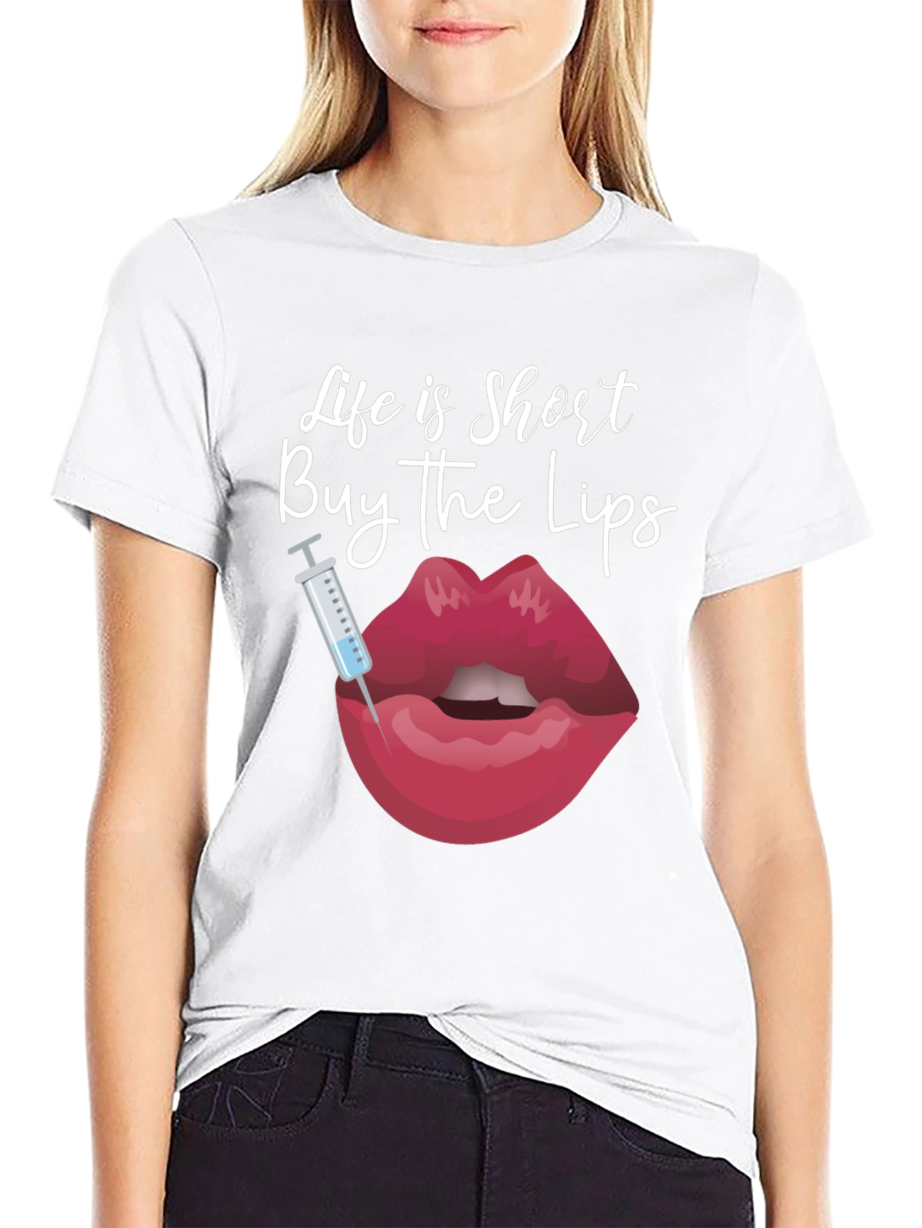 Life is Short Buy the Lips T-Shirt
