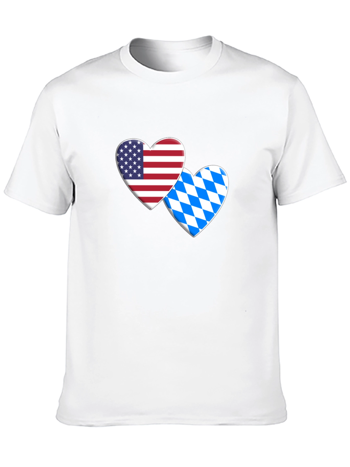 USA & Bavarian Heart T-Shirt