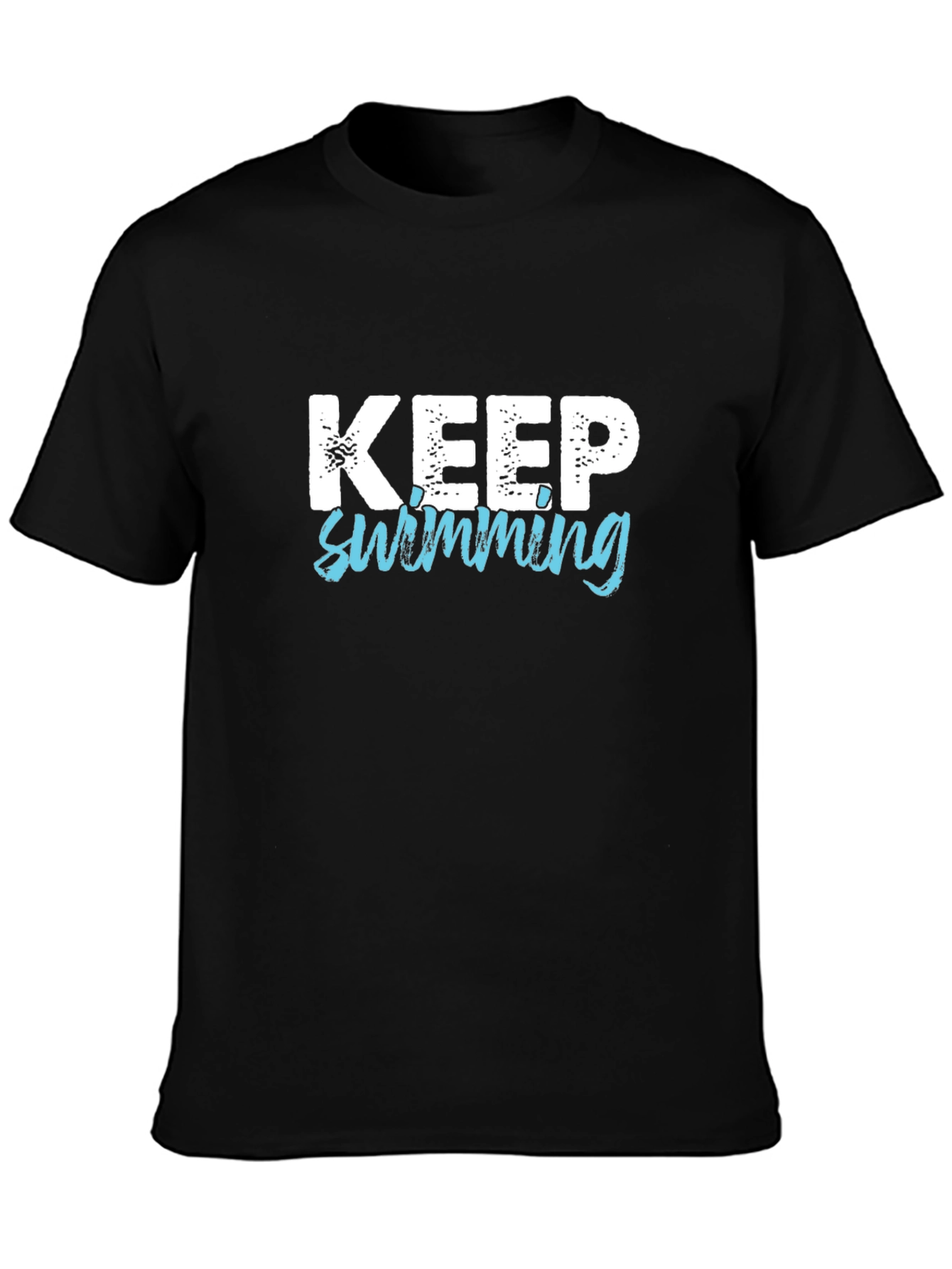 Keep Swimming Graphic Tee - Black T-Shirt