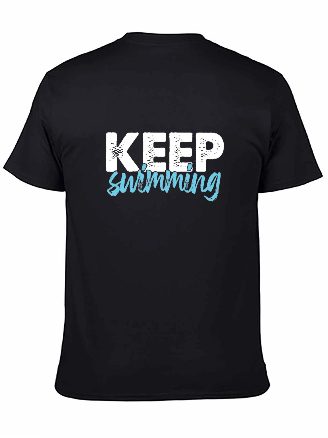 Keep Swimming Graphic Tee - Black T-Shirt