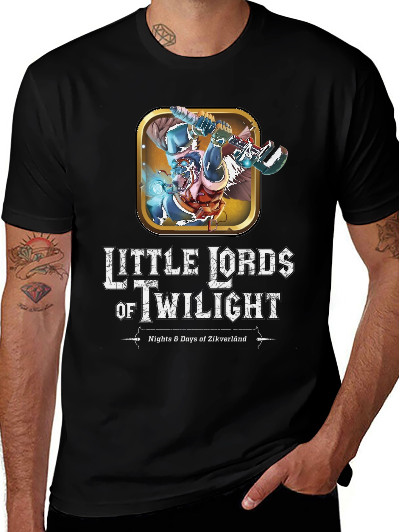 Little Lords of Twilight Black Graphic Tee