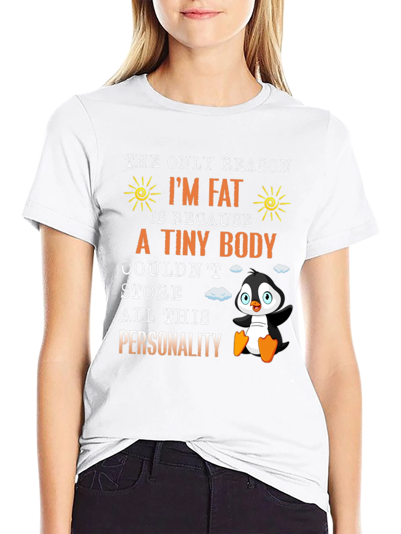 Funny Im Fat Penguin T-Shirt - Personality
